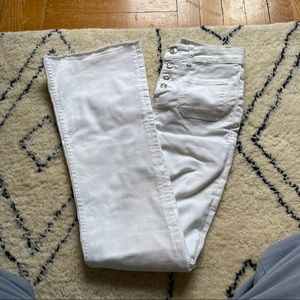 ZARA vintage flare white jeans